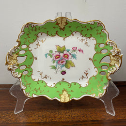 Superb Ridgeway Porcelain Floral Dish