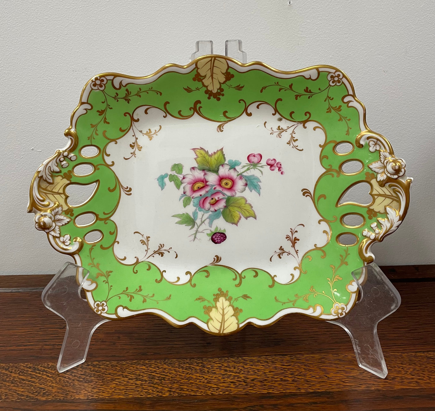 Superb Ridgeway Porcelain Floral Dish