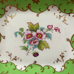 Superb Ridgeway Porcelain Floral Dish