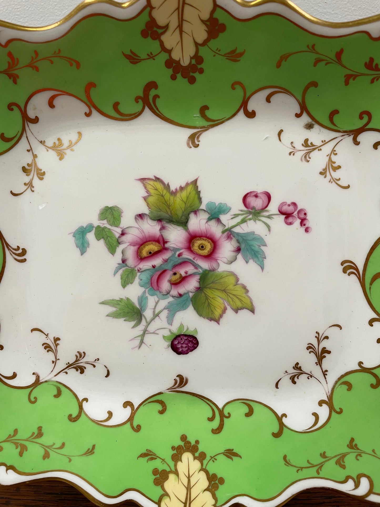 Superb Ridgeway Porcelain Floral Dish