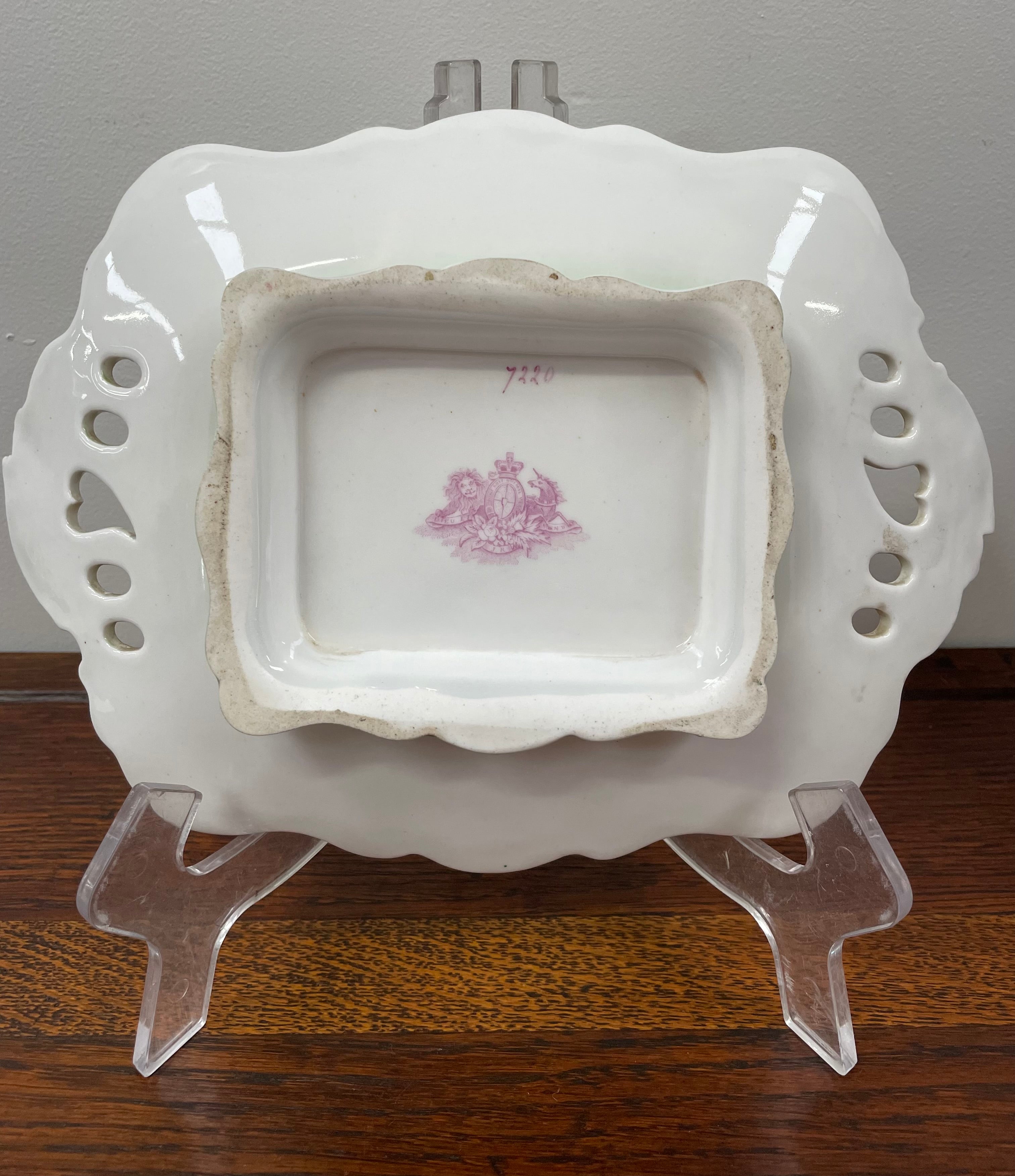 Superb Ridgeway Porcelain Floral Dish | Antique & Vintage | Moonee Ponds Antiques | Australia Wide