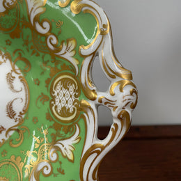 Superb Quality Hand Painted & Gilded 19th Century Davenport Dish