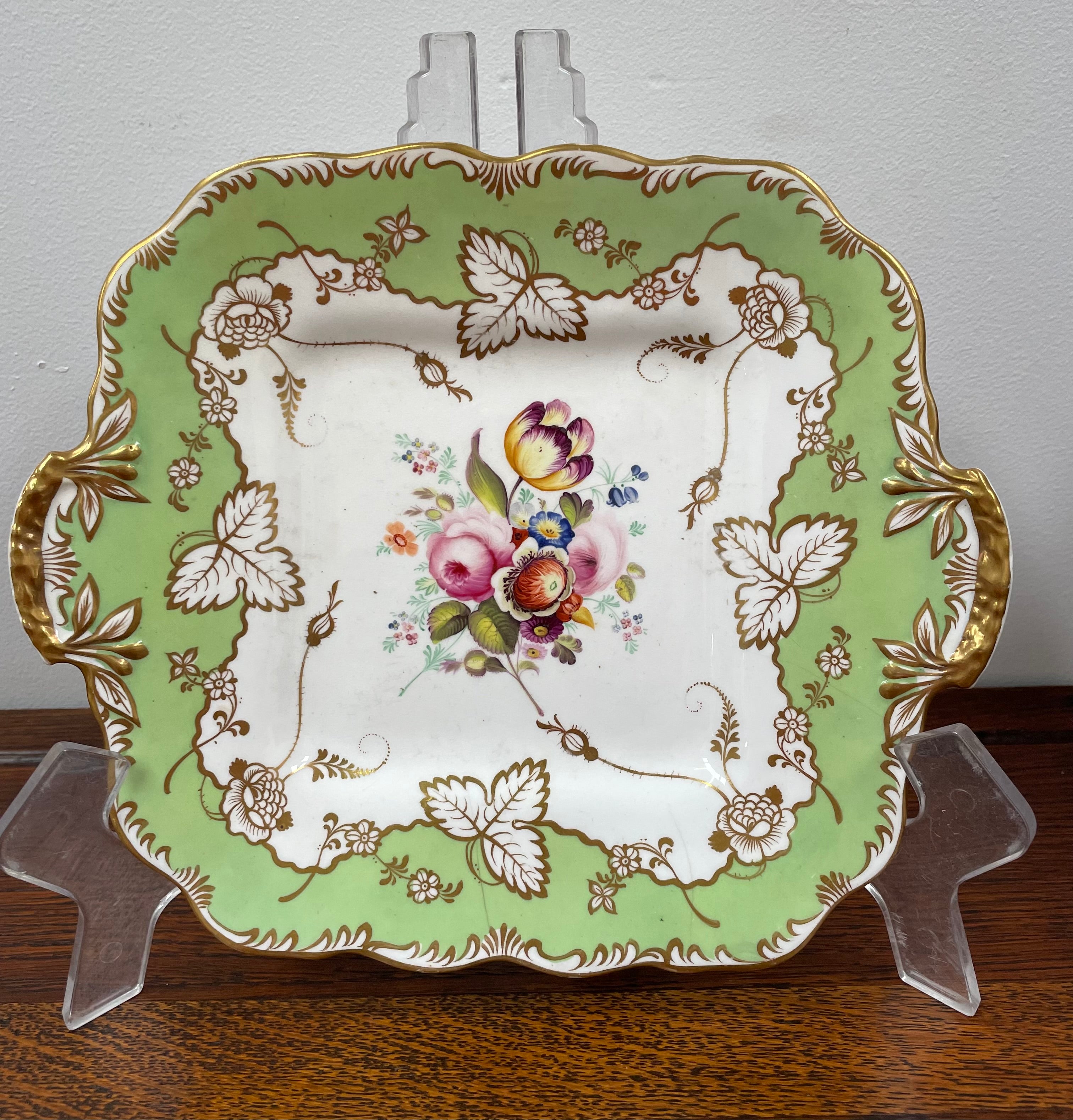 Davenport Hand Painted and Gilded Floral Bowl