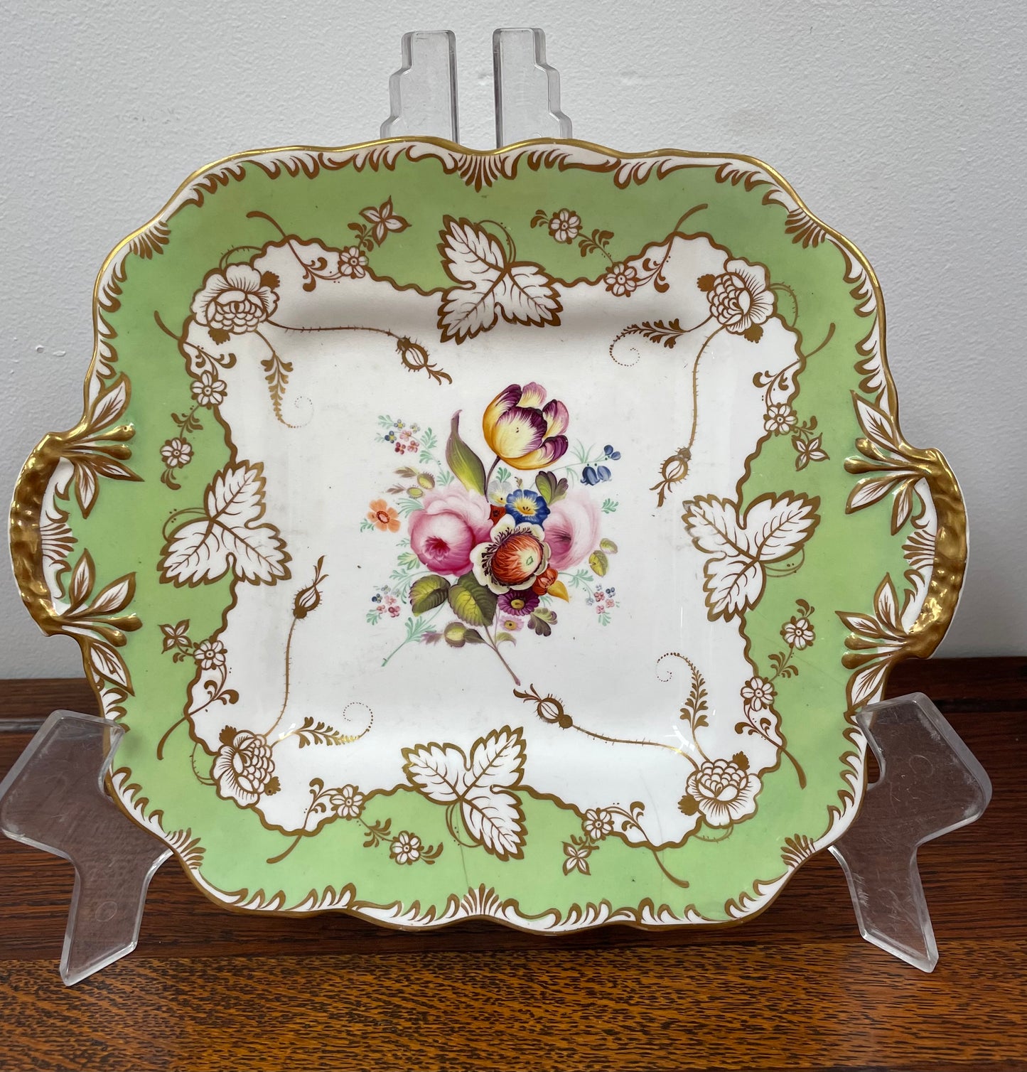 Davenport Hand Painted and Gilded Floral Bowl