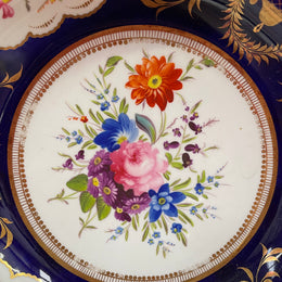 Stunning Derby Hand Painted Floral Bowl