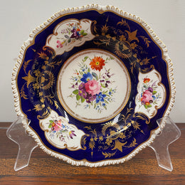 Stunning Derby Hand Painted Floral Bowl