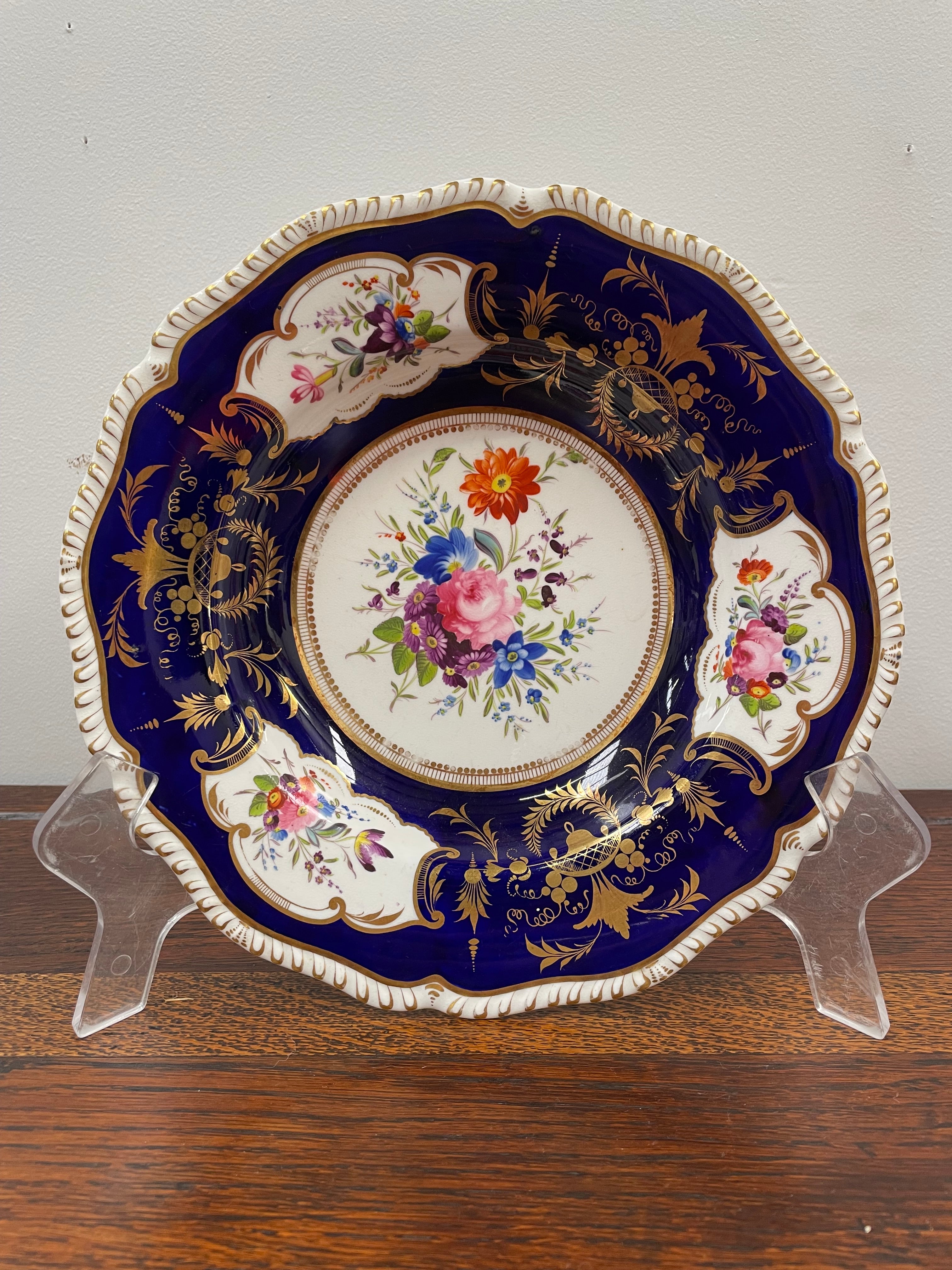 Stunning Derby Hand Painted Floral Bowl | Antique & Vintage | Moonee Ponds Antiques | Australia Wide