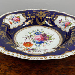 Stunning Derby Hand Painted Floral Bowl