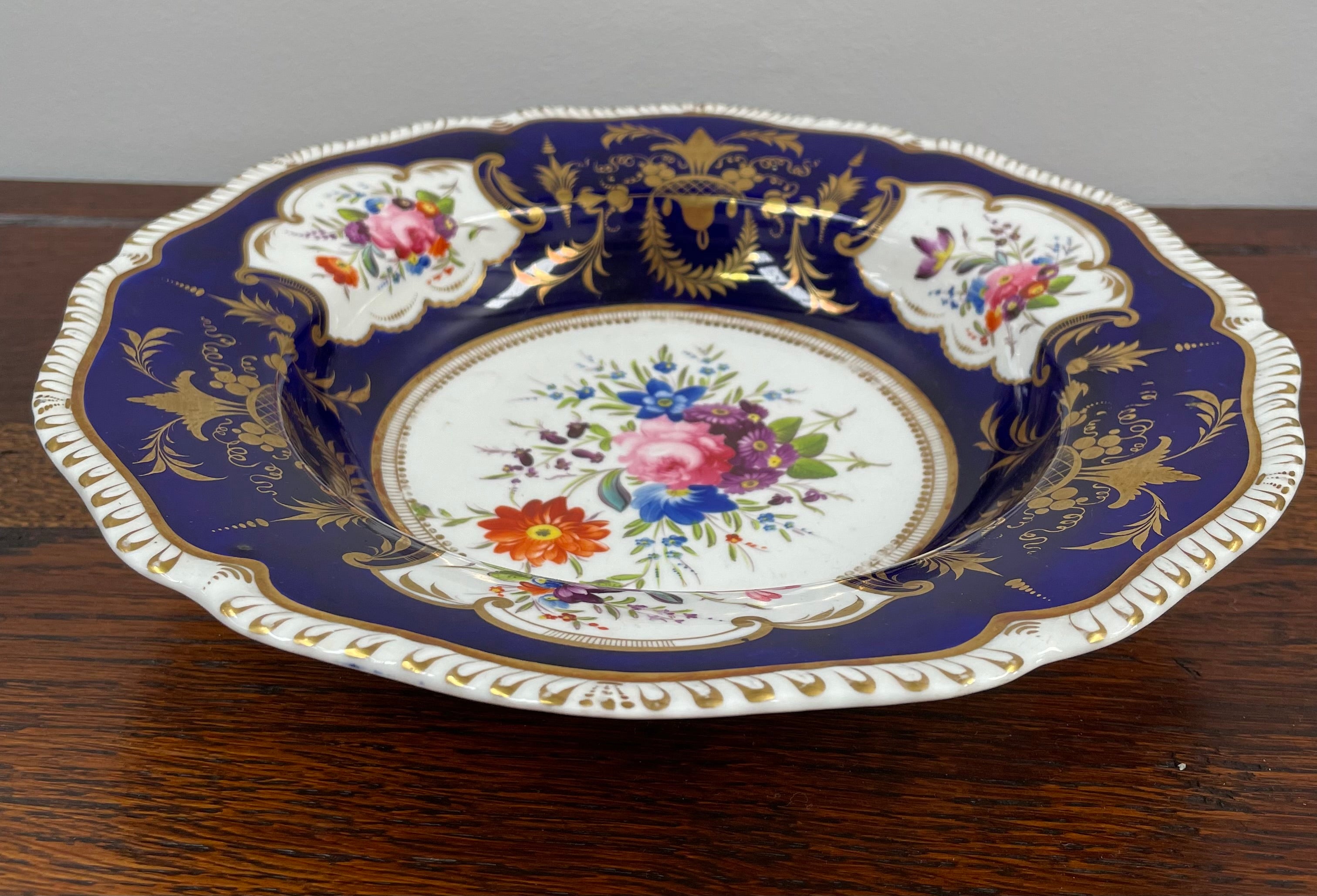 Stunning Derby Hand Painted Floral Bowl | Antique & Vintage | Moonee Ponds Antiques | Australia Wide
