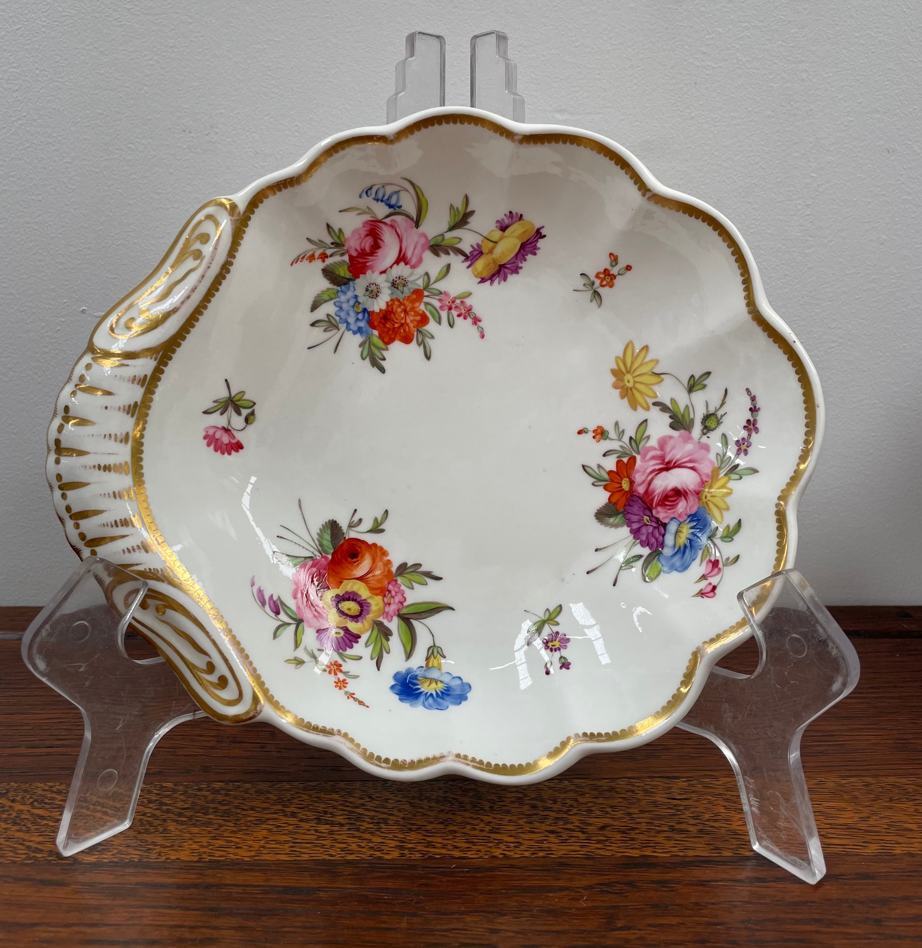Beautiful Hand painted Floral decorated dish | Antique & Vintage | Moonee Ponds Antiques | Australia Wide Delivery