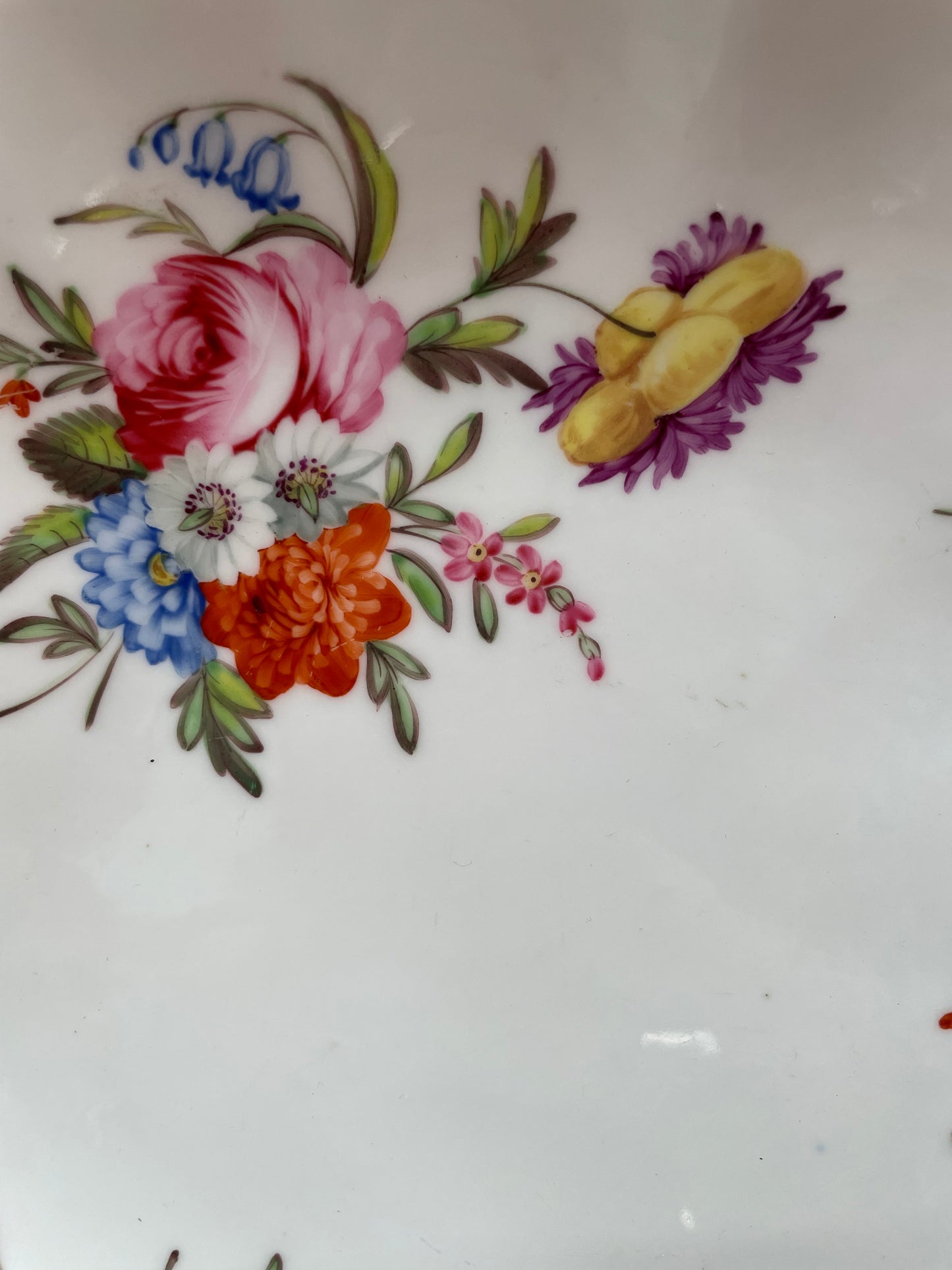 Beautiful Hand painted Floral decorated dish