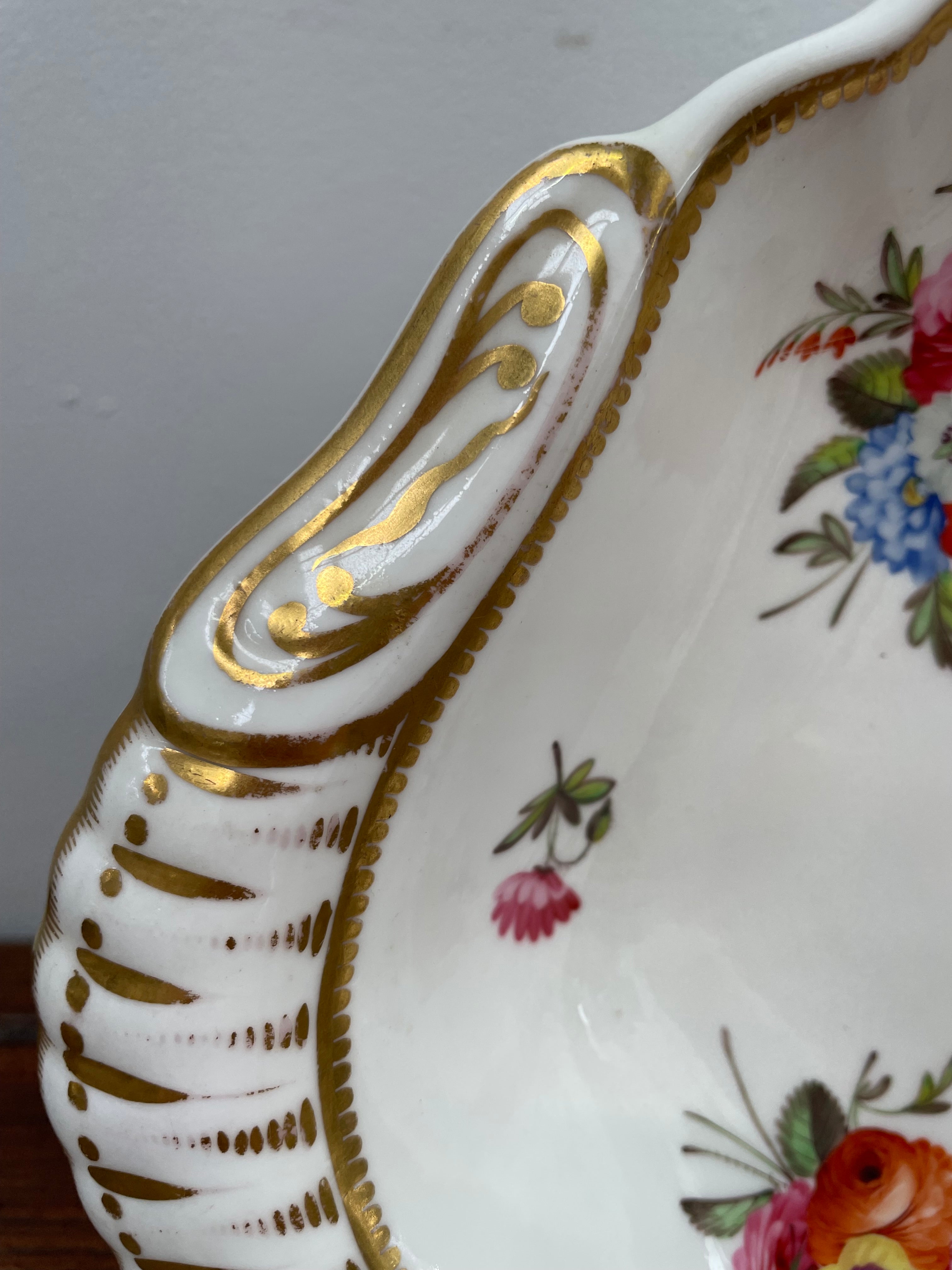 Beautiful Hand painted Floral decorated dish | Antique & Vintage | Moonee Ponds Antiques | Australia Wide Delivery