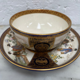 Beautiful Hand painted Satsuma cup and saucer