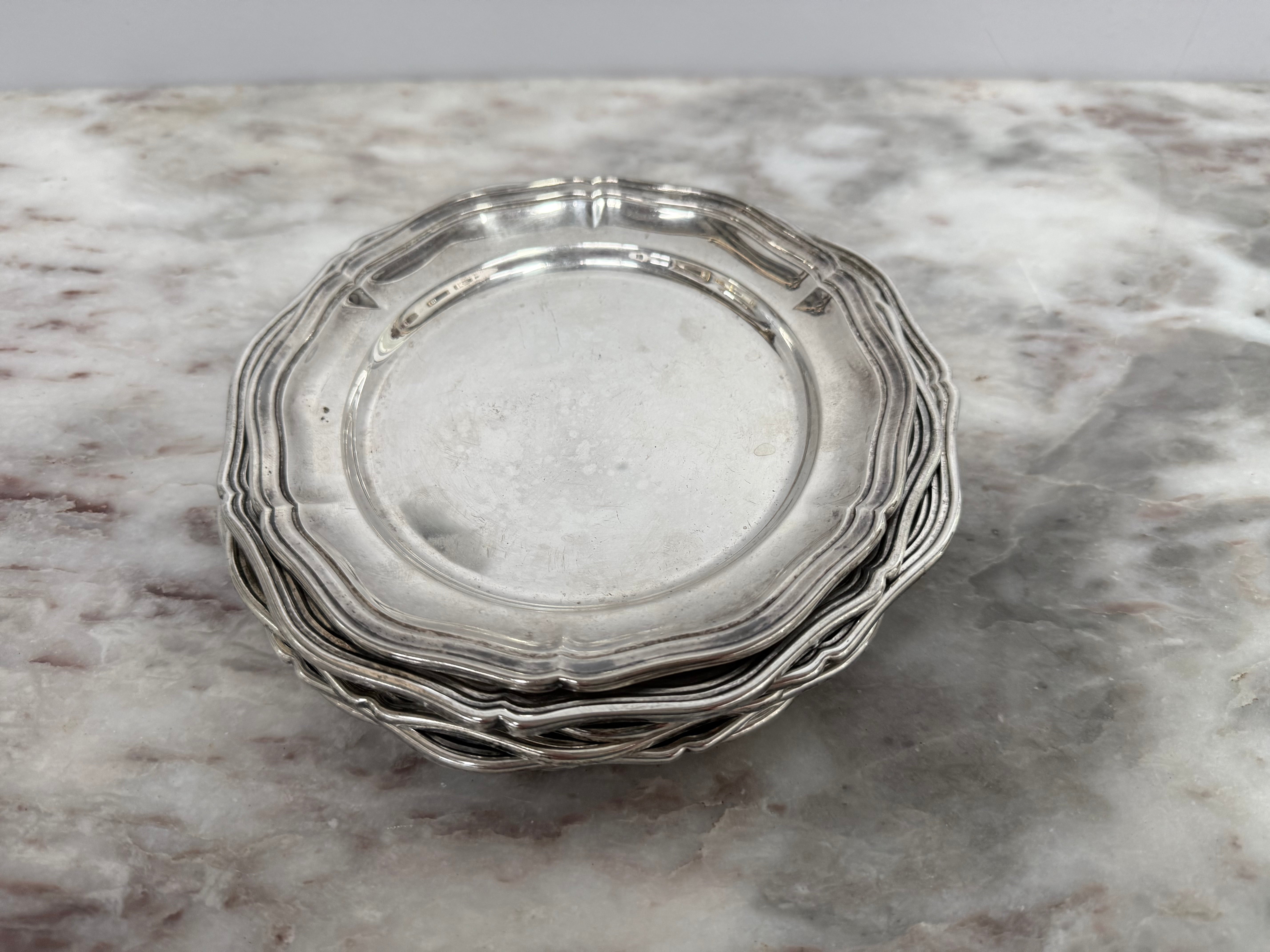 Matched Set of 6 WMF Silver Plated Dishes