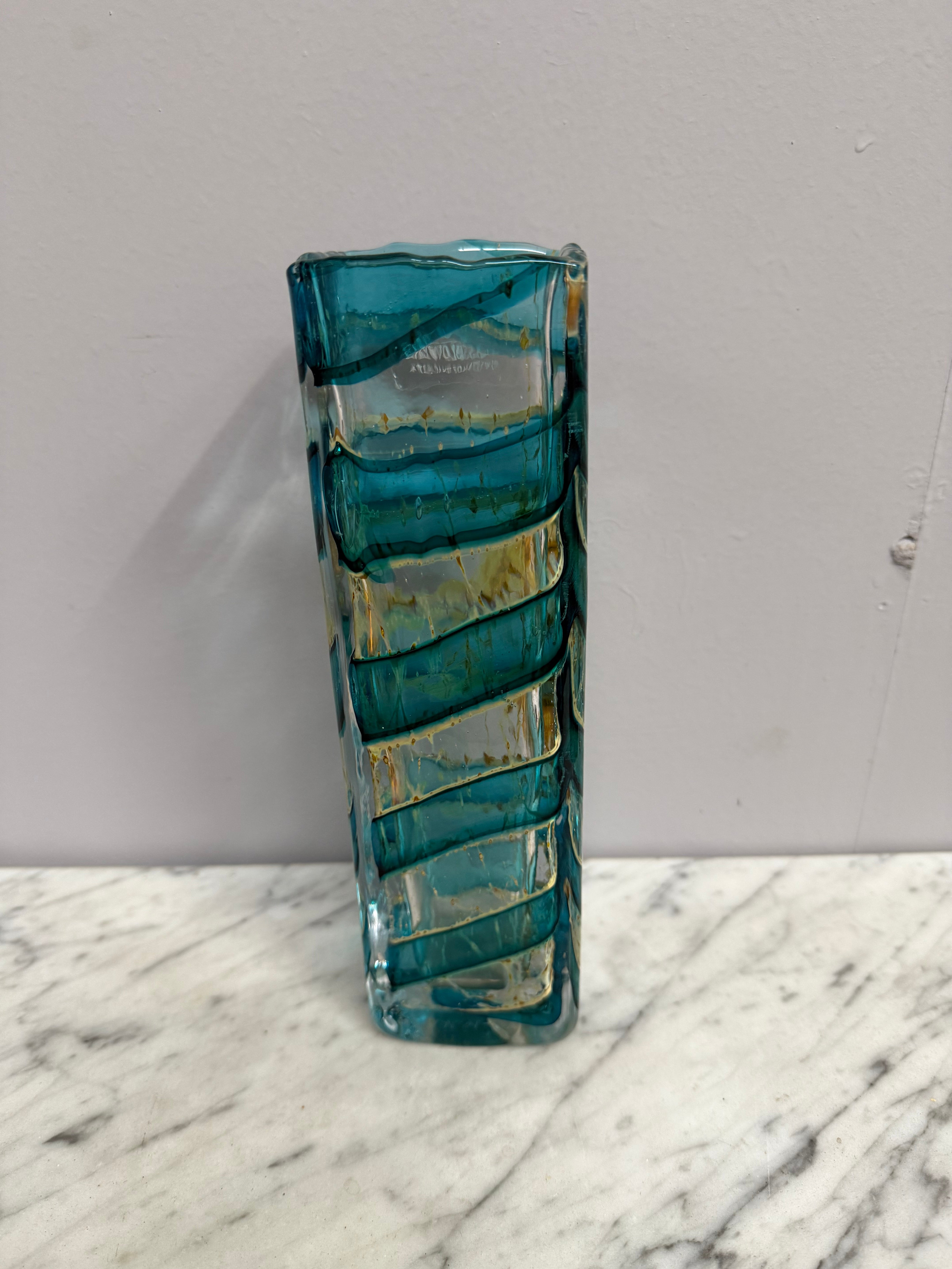 Vintage Signed Phoenician Maltese Unique Glass Vase | Antique & Vintage | Moonee Ponds Antiques | Australia Wide Delivery