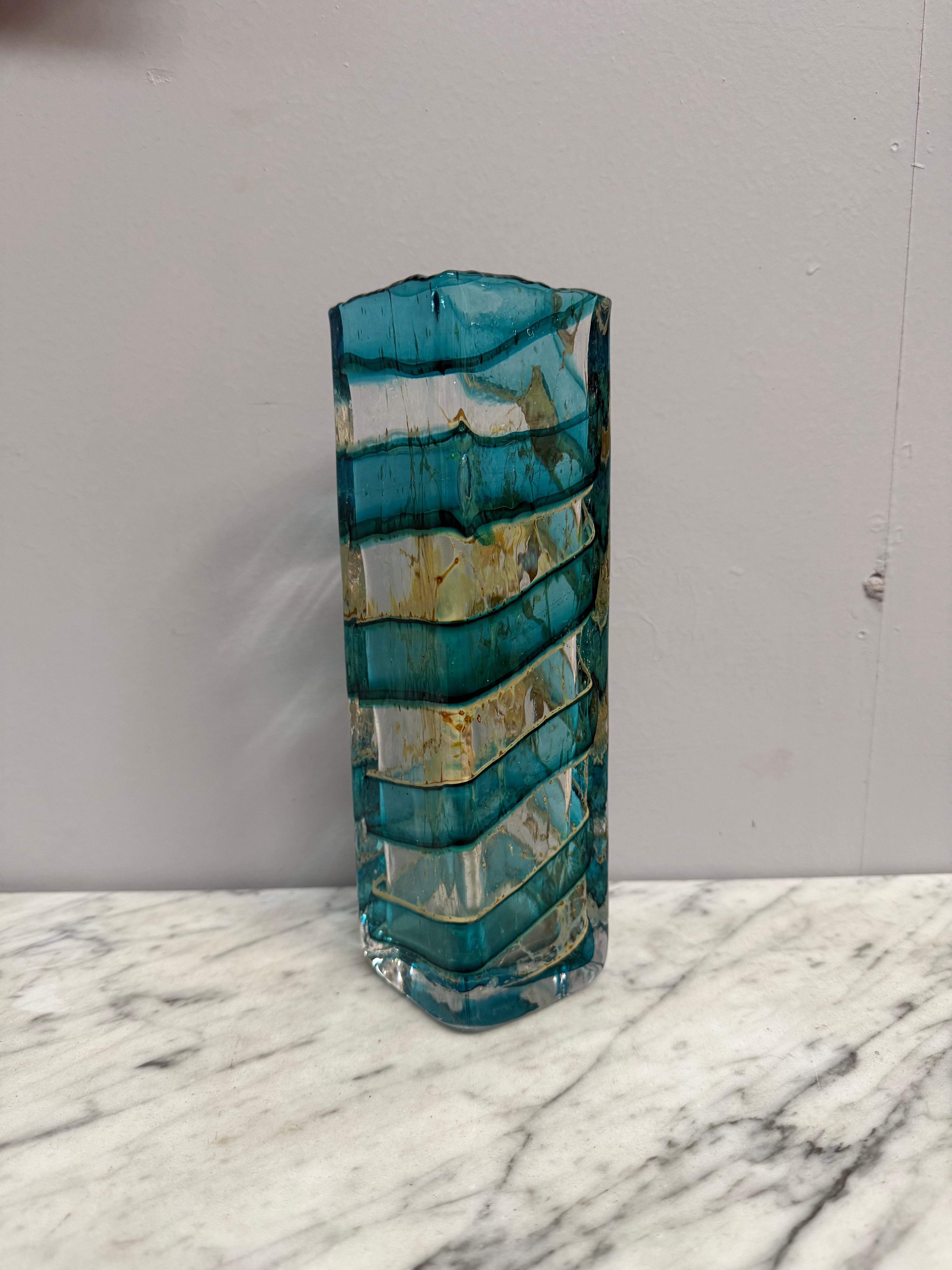 Vintage Signed Phoenician Maltese Unique Glass Vase | Antique & Vintage | Moonee Ponds Antiques | Australia Wide Delivery