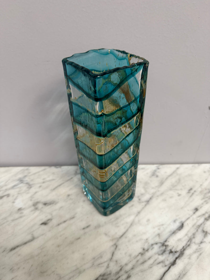 Vintage Signed Phoenician Maltese Unique Glass Vase
