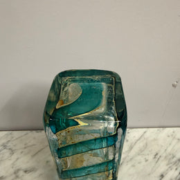 Vintage Signed Phoenician Maltese Unique Glass Vase