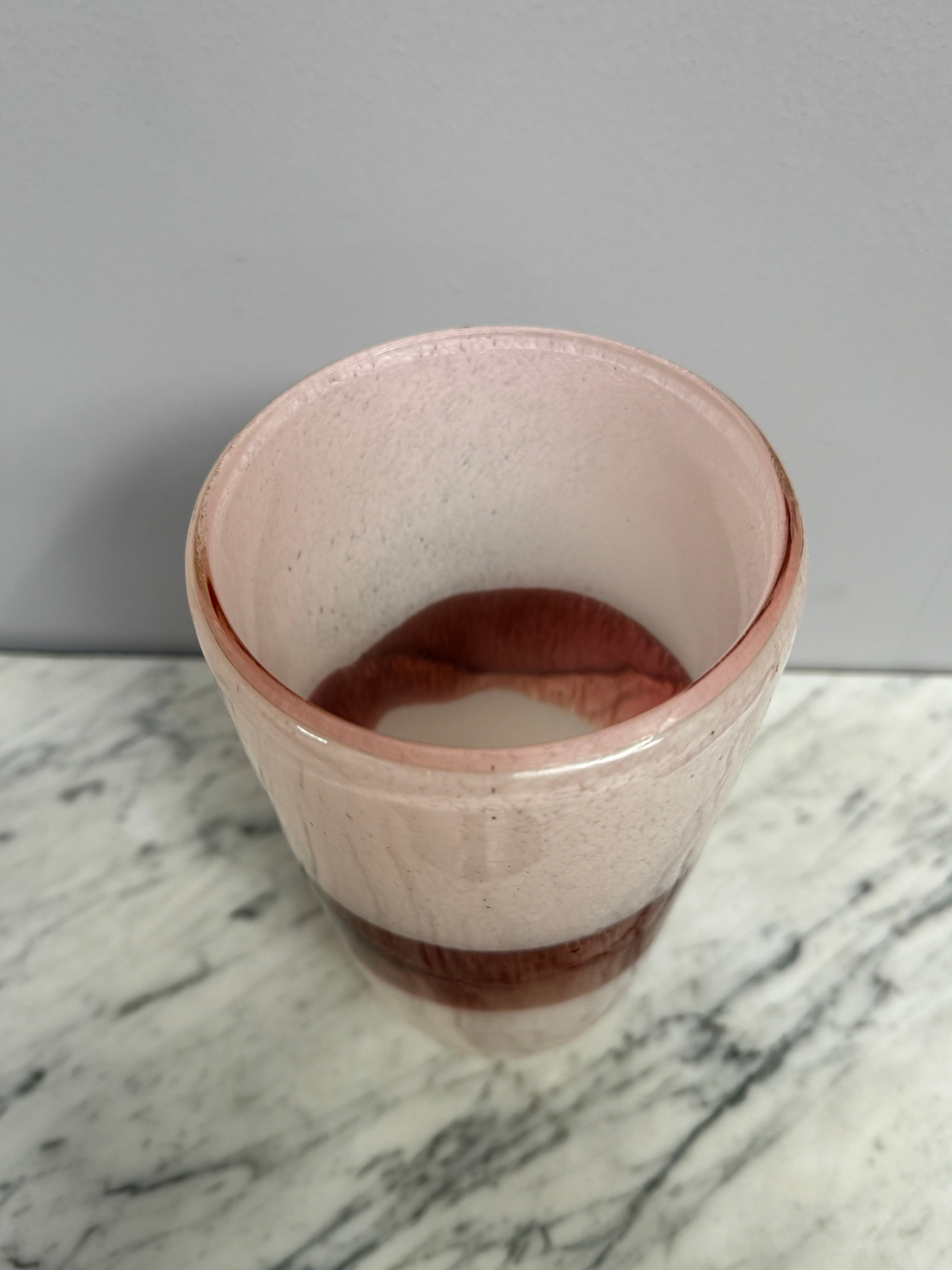 Vintage Pink / Brown Art Glass Vase | Antique & Vintage | Moonee Ponds Antiques | Australia Wide Delivery