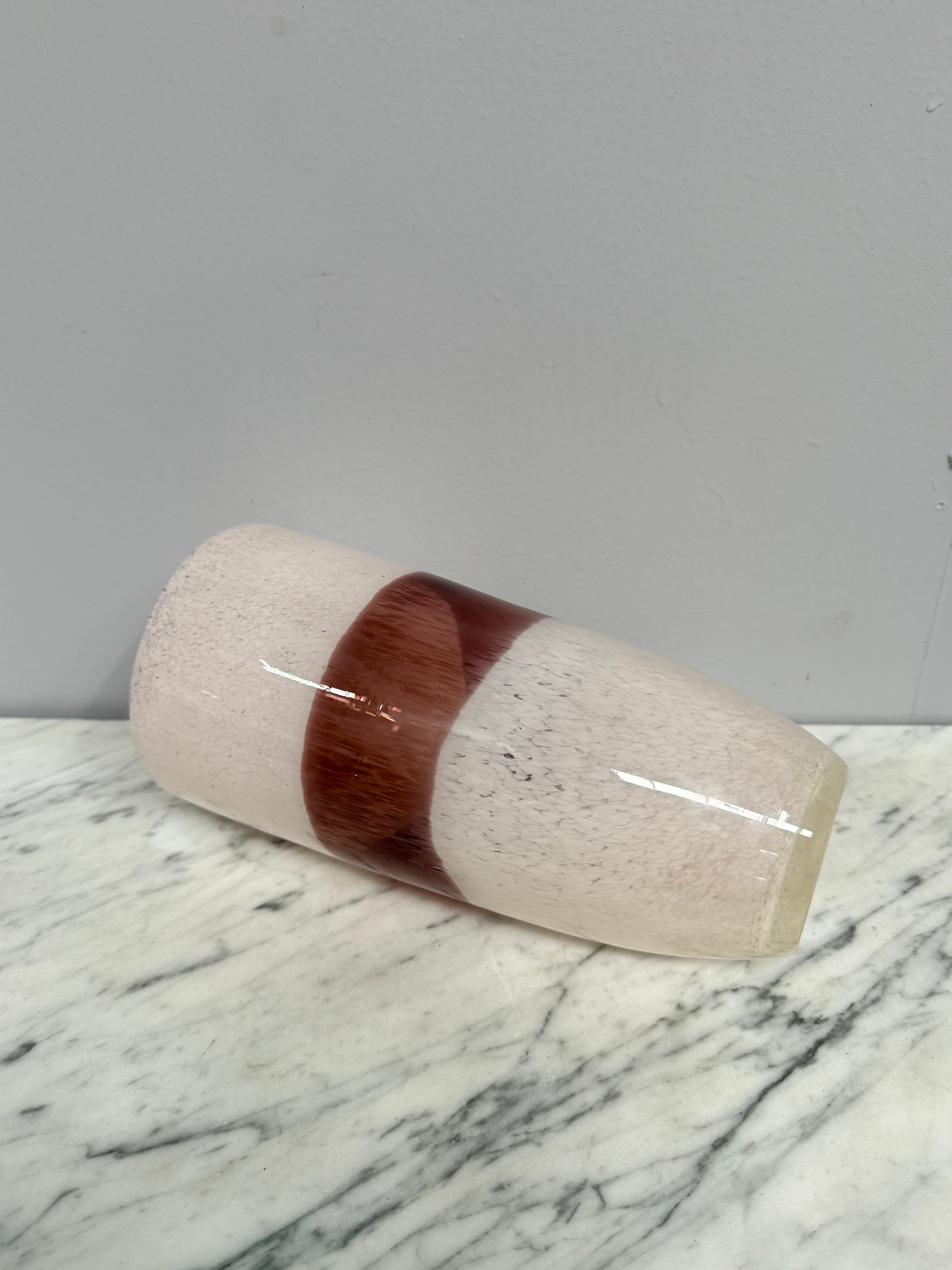 Vintage Pink / Brown Art Glass Vase | Antique & Vintage | Moonee Ponds Antiques | Australia Wide Delivery