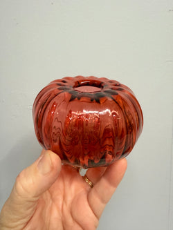 Vintage Pumpkin Shaped Art Glass Vase | Antique & Vintage | Moonee Ponds Antiques | Australia Wide Delivery
