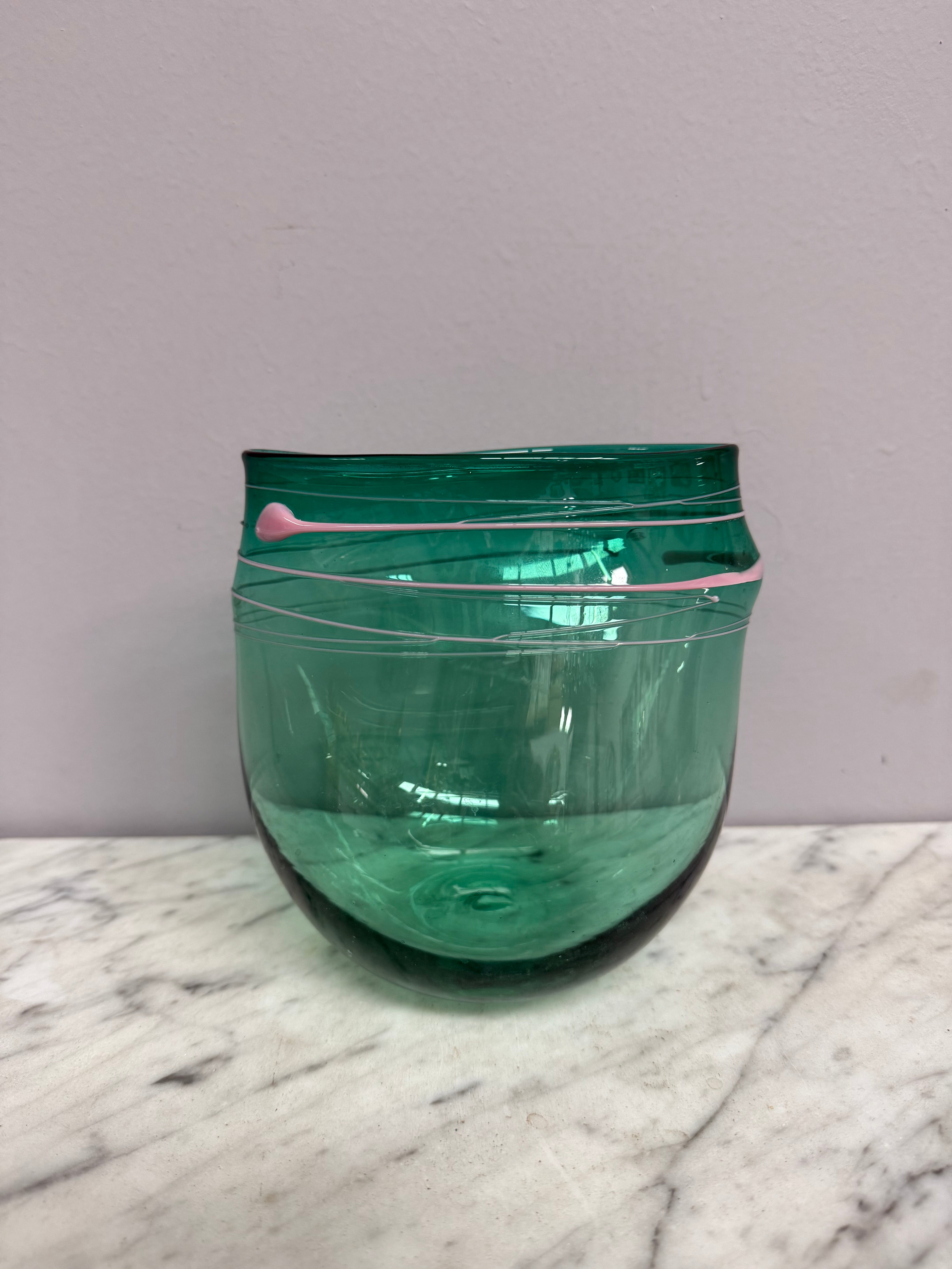 Australian Studio Glass Vase Signed | Antique & Vintage | Moonee Ponds Antiques | Australia Wide Delivery