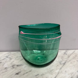 Australian Studio Glass Vase Signed