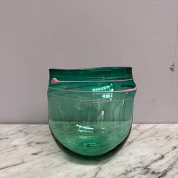 Australian Studio Glass Vase Signed