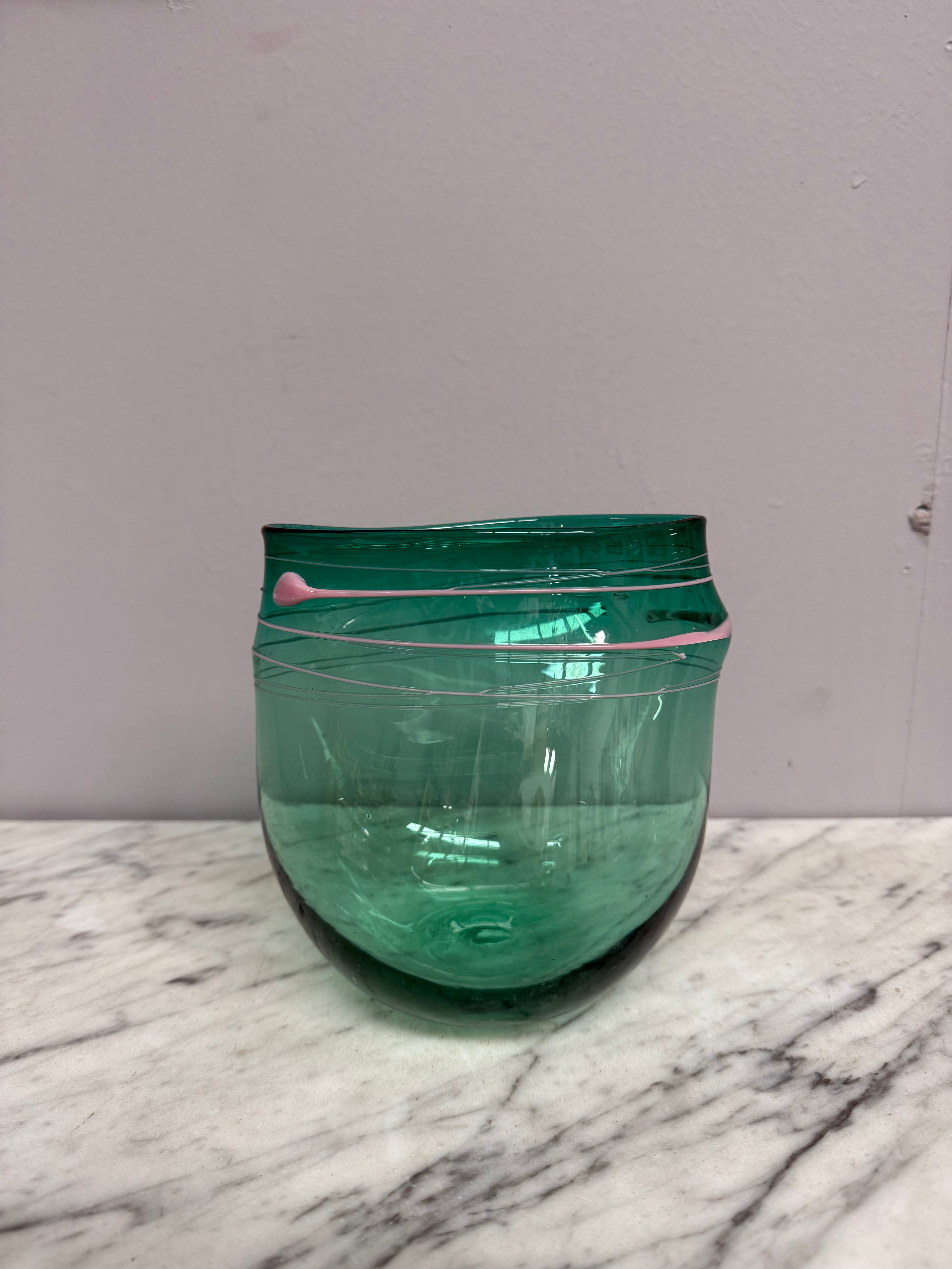 Australian Studio Glass Vase Signed | Antique & Vintage | Moonee Ponds Antiques | Australia Wide Delivery