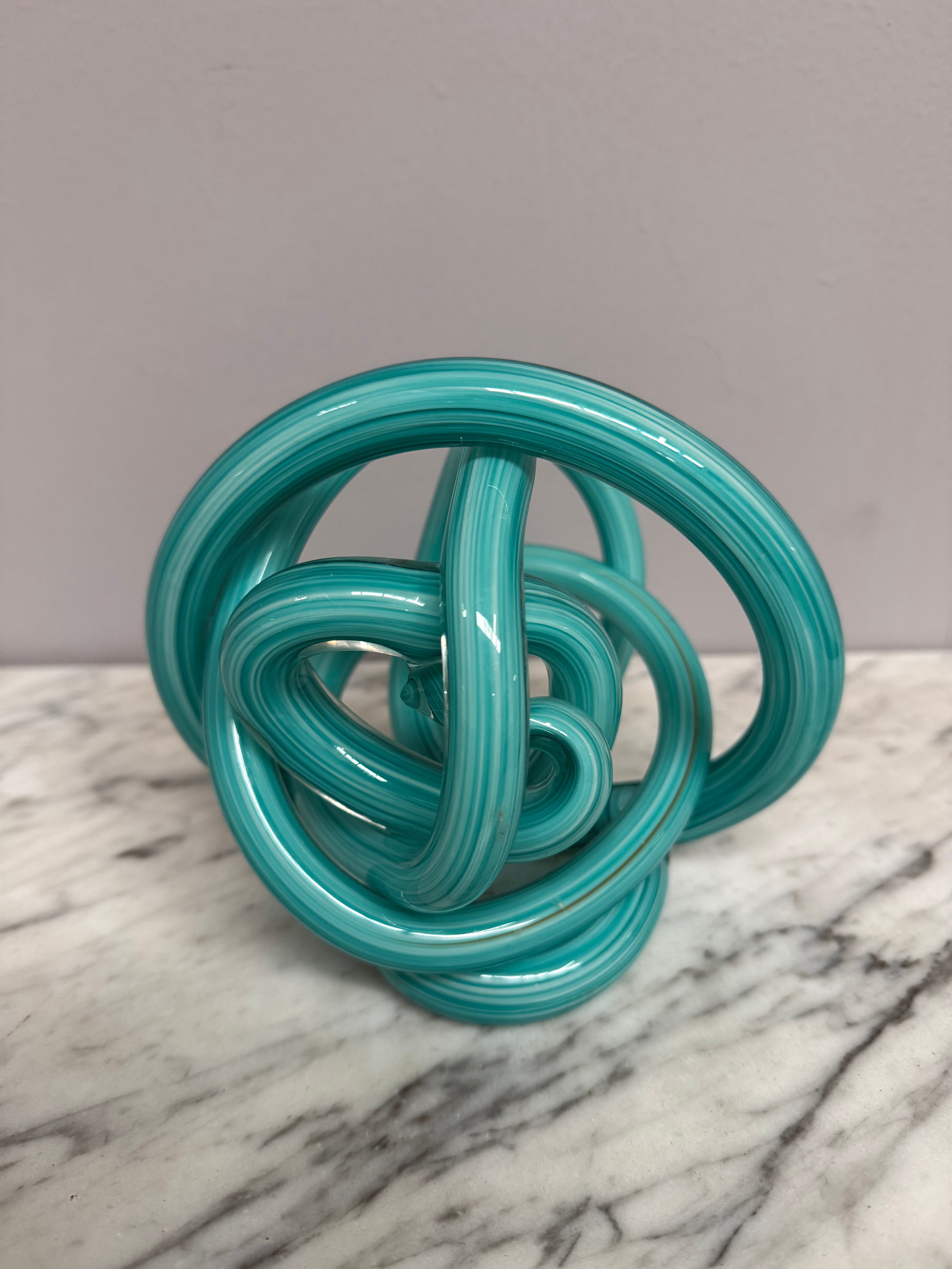Abstract Endless Knot Glass Sculpture | Antique & Vintage | Moonee Ponds Antiques | Australia Wide Delivery