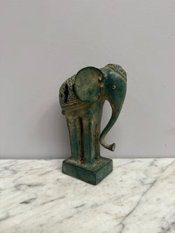 Vintage Patinated Brass Elephant Sculpture | Antique & Vintage | Moonee Ponds Antiques | Australia Wide Delivery
