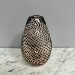 Willy Johannsson For Hadeland Scandinavian Glass Vase