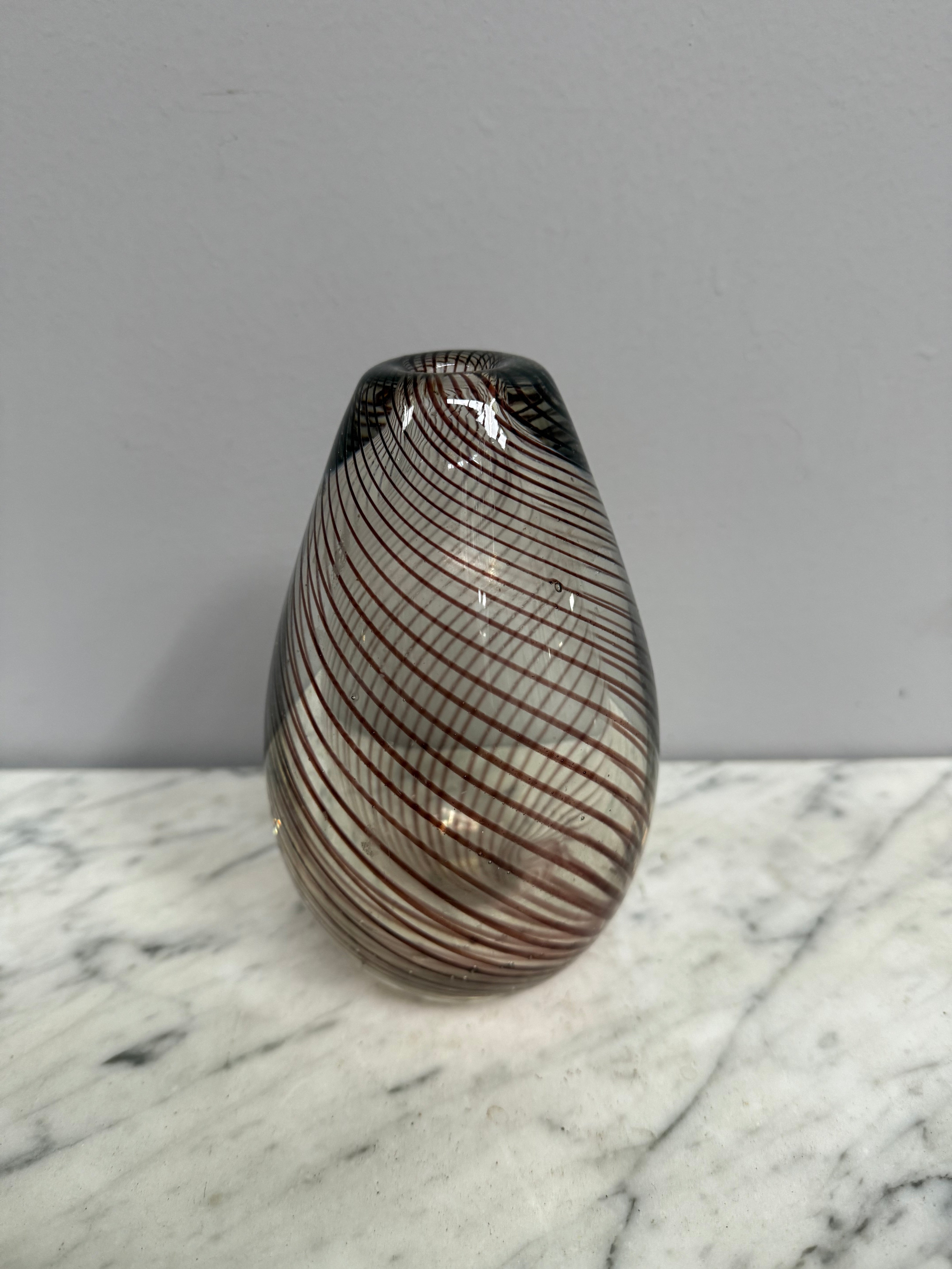 Willy Johannsson For Hadeland Scandinavian Glass Vase | Antique & Vintage | Moonee Ponds Antiques | Australia Wide Delivery