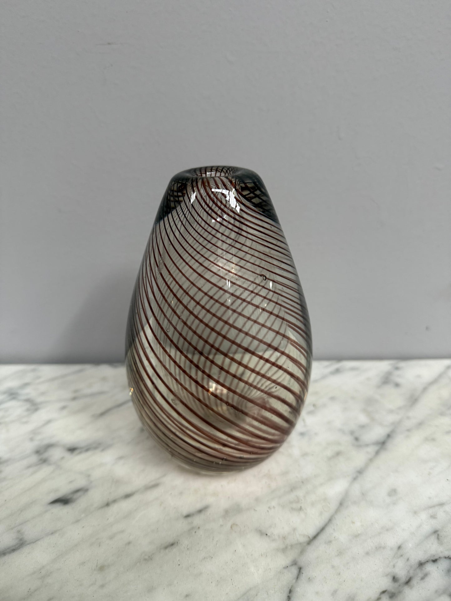 Willy Johannsson For Hadeland Scandinavian Glass Vase
