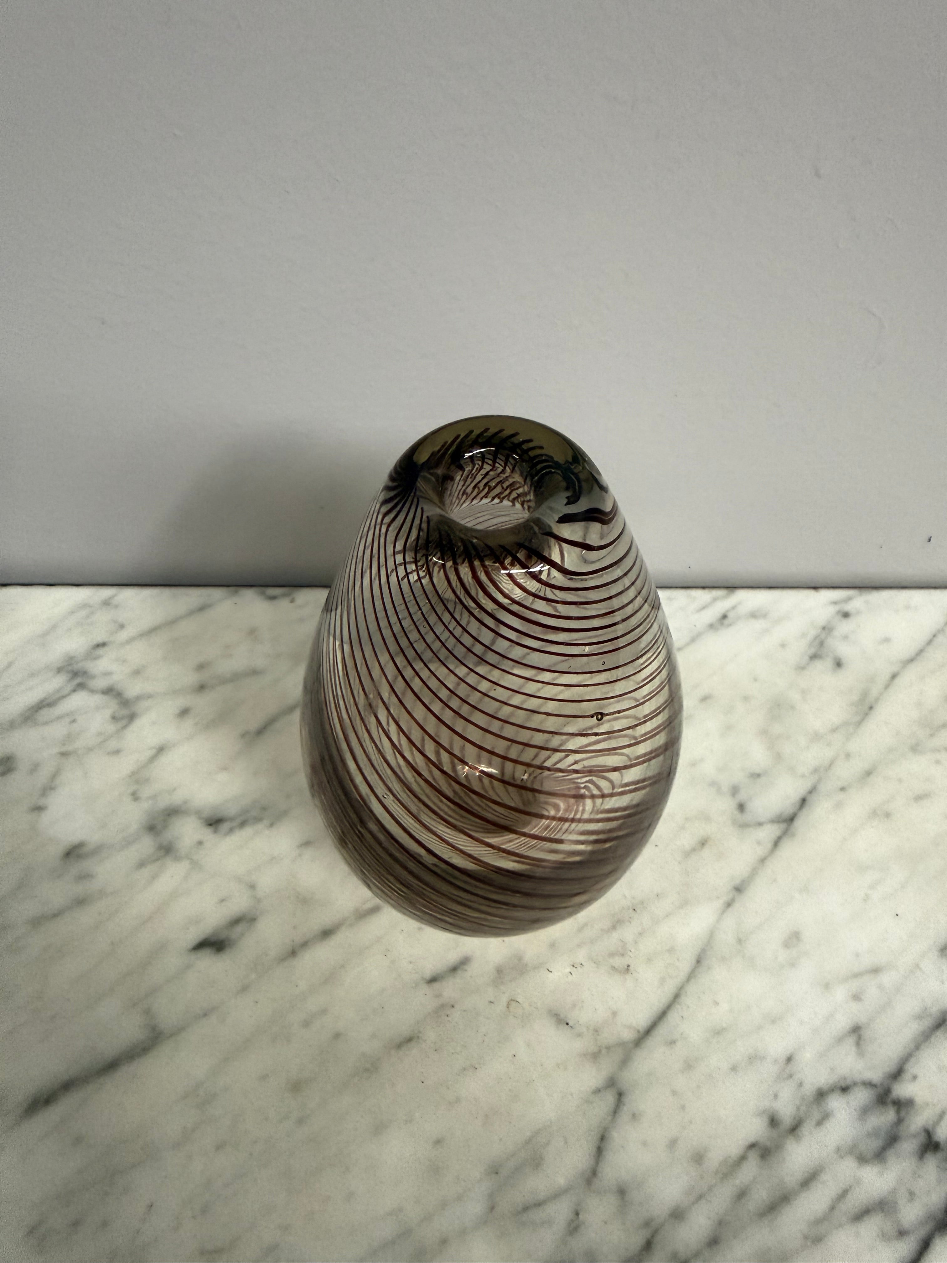 Willy Johannsson For Hadeland Scandinavian Glass Vase | Antique & Vintage | Moonee Ponds Antiques | Australia Wide Delivery