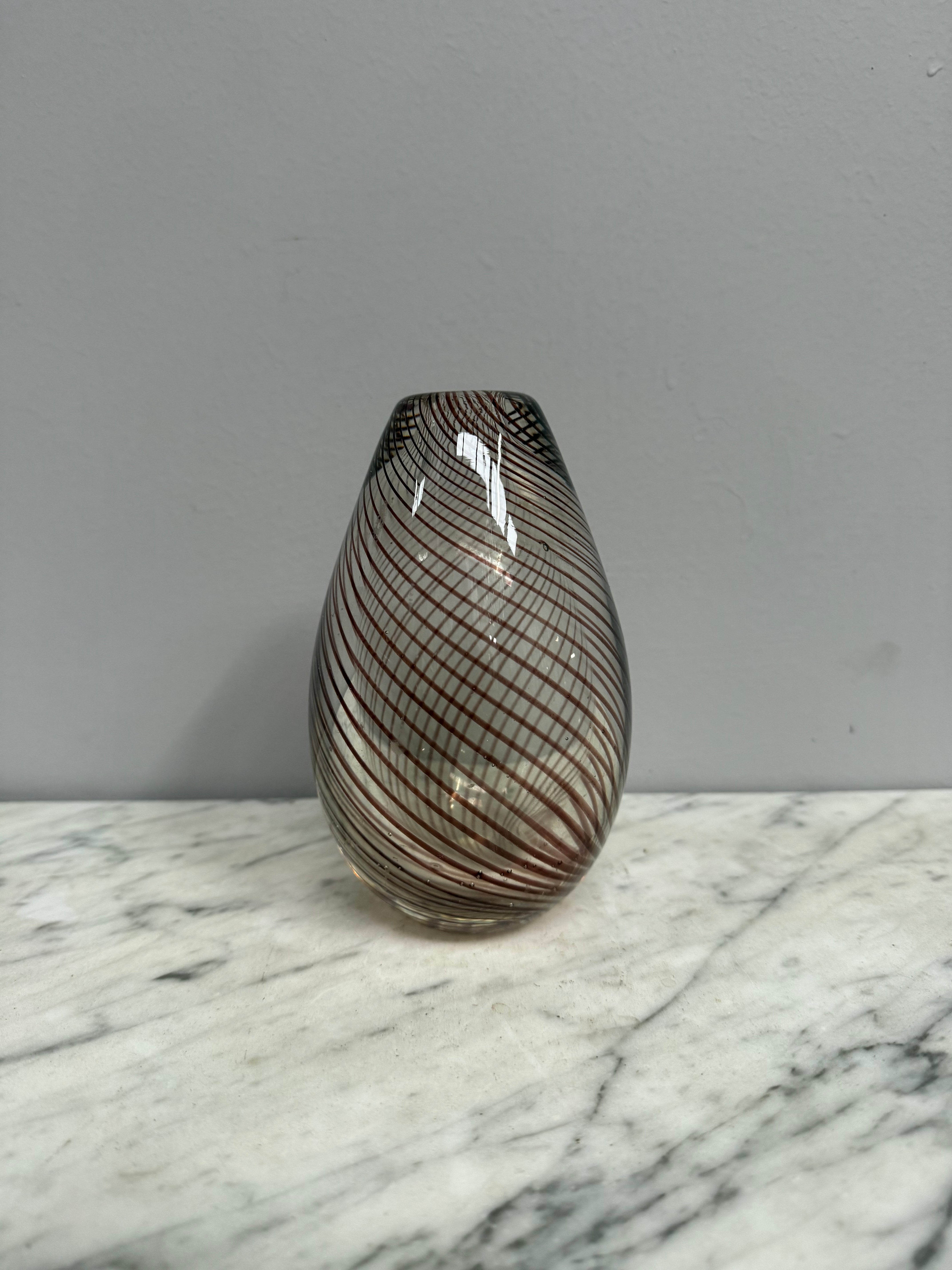 Willy Johannsson For Hadeland Scandinavian Glass Vase | Antique & Vintage | Moonee Ponds Antiques | Australia Wide Delivery
