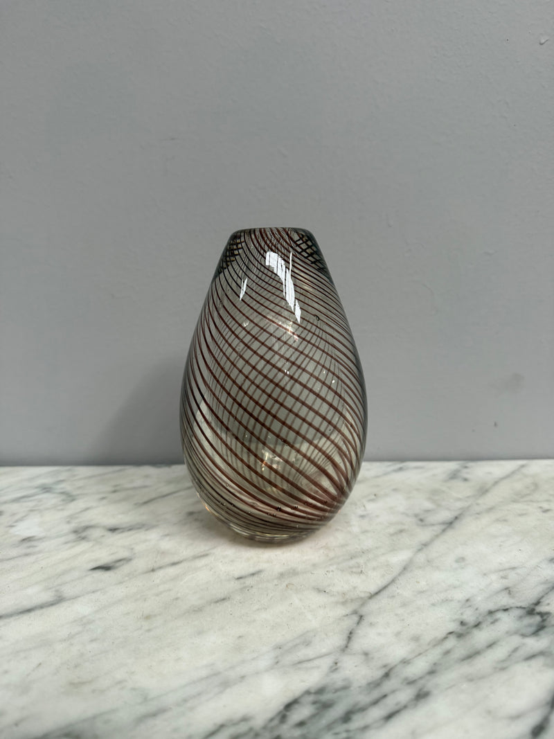 Willy Johannsson For Hadeland Scandinavian Glass Vase