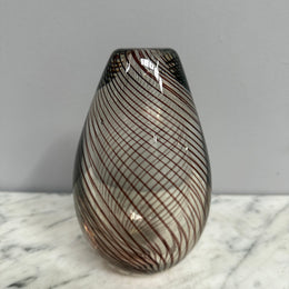 Willy Johannsson For Hadeland Scandinavian Glass Vase