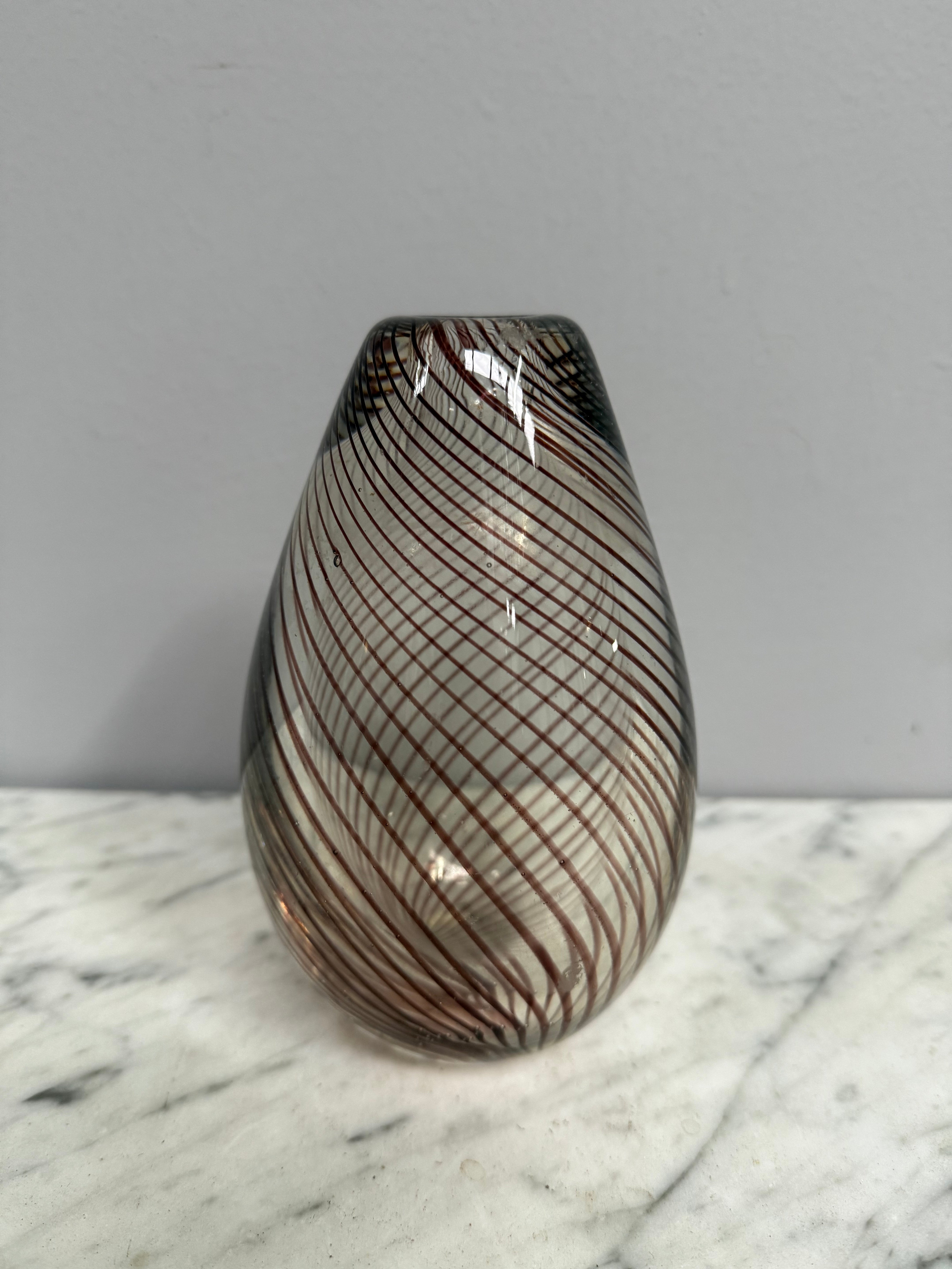 Willy Johannsson For Hadeland Scandinavian Glass Vase | Antique & Vintage | Moonee Ponds Antiques | Australia Wide Delivery