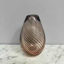 Willy Johannsson For Hadeland Scandinavian Glass Vase