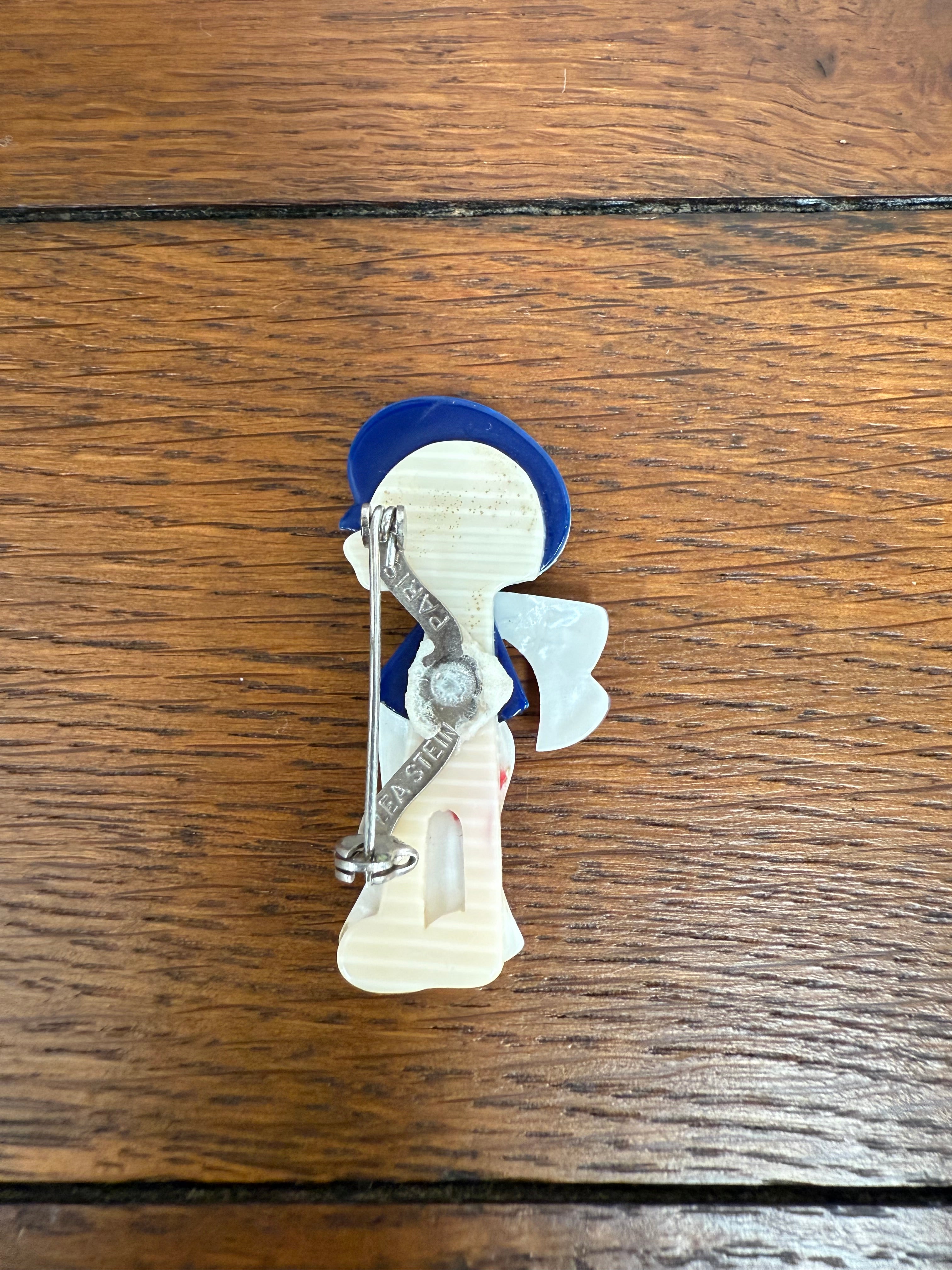 Lea Stein Little Boy Brooch | Antique & Vintage | Moonee Ponds Antiques | Australia Wide Delivery