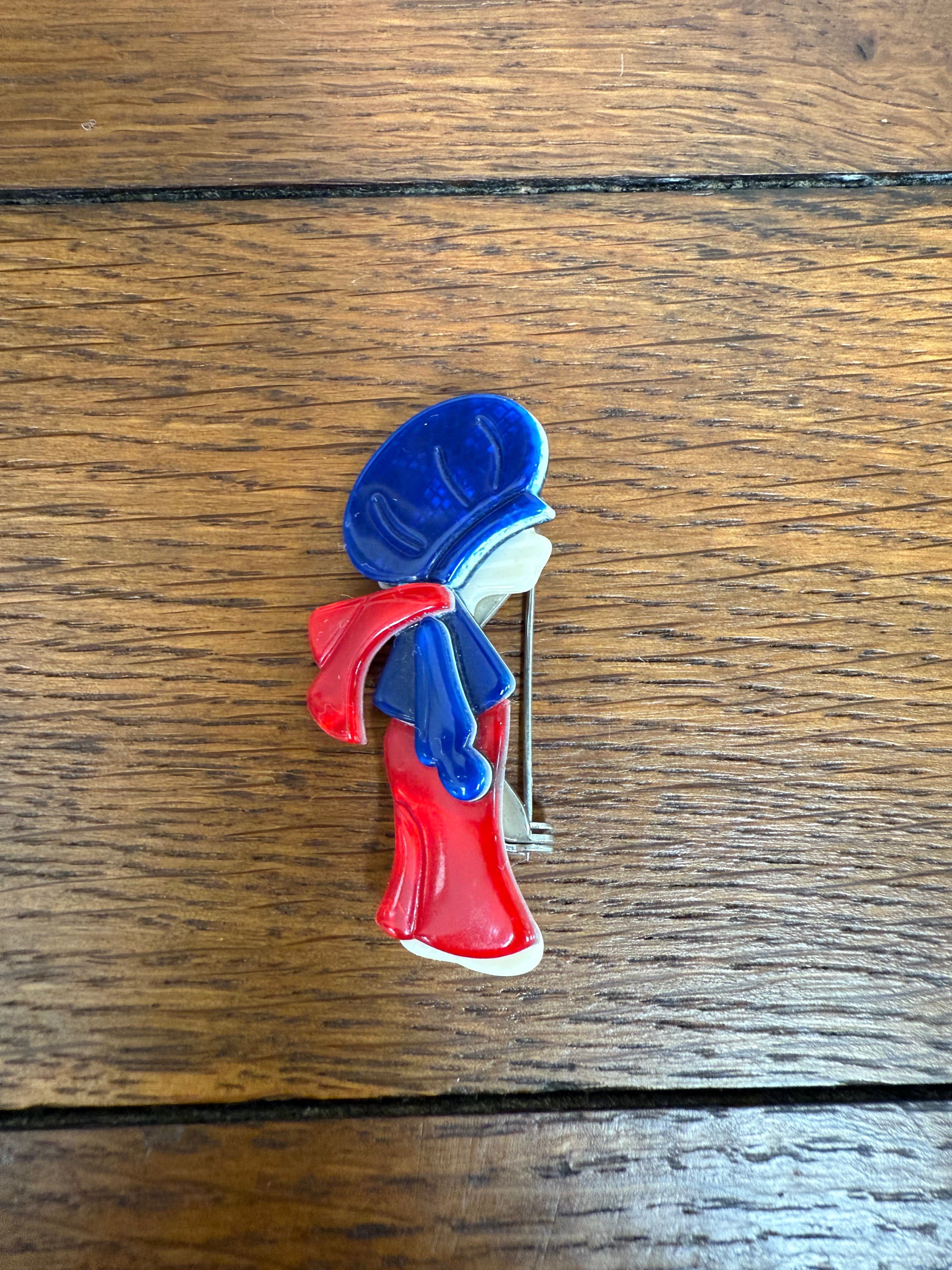 Lea Stein Little Boy Brooch | Antique & Vintage | Moonee Ponds Antiques | Australia Wide Delivery