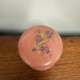 Pretty Pink Alabaster Hinged Trinket Box