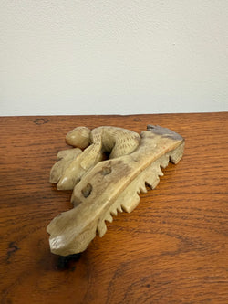 Vintage Carved Soapstone Monkey & Fruit | Antique & Vintage | Moonee Ponds Antiques | Australia Wide Delivery