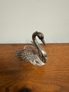 Antique Sterling Silver (925) Crystal Swan Salt Cellar | Antique & Vintage | Moonee Ponds Antiques | Australia Wide Delivery