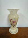 Vintage Inlaid White Alabaster Vase | Antique & Vintage | Moonee Ponds Antiques | Australia Wide Delivery