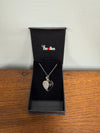 Sterling Silver Marcasite Onyx Pedant & Chain | Antique & Vintage | Moonee Ponds Antiques | Australia Wide Delivery