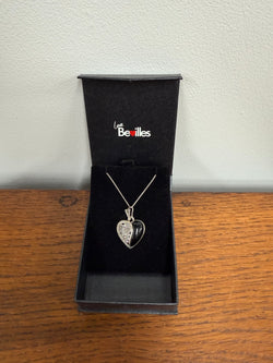 Sterling Silver Marcasite Onyx Pedant & Chain | Antique & Vintage | Moonee Ponds Antiques | Australia Wide Delivery