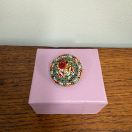 Very Fine Vintage Micro Mosaic Italian Brooch