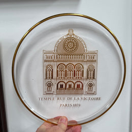 Orrefors Temple Rue De La Victoire Display Plate